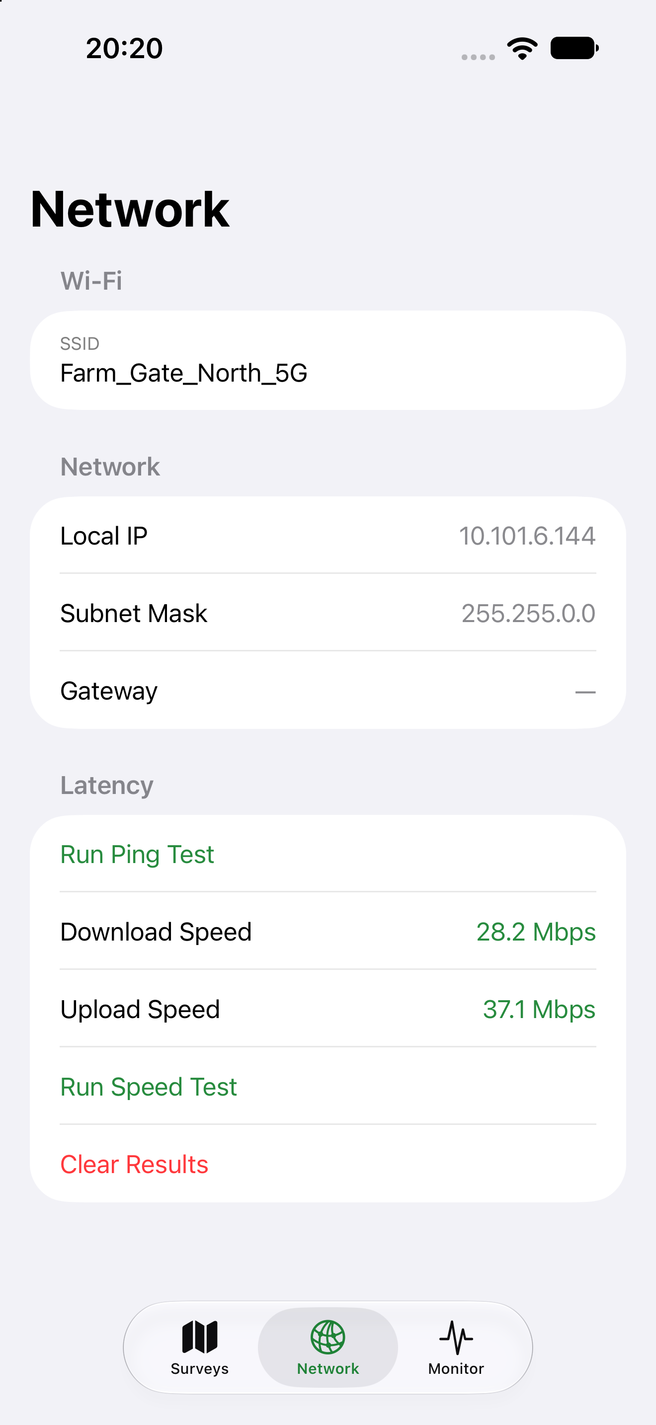 LoHo Signal network diagnostics